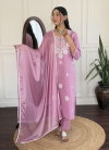 Lilly Pure Viscose With Embroidered Work Top With Bottom Dupatta Suppliers In India